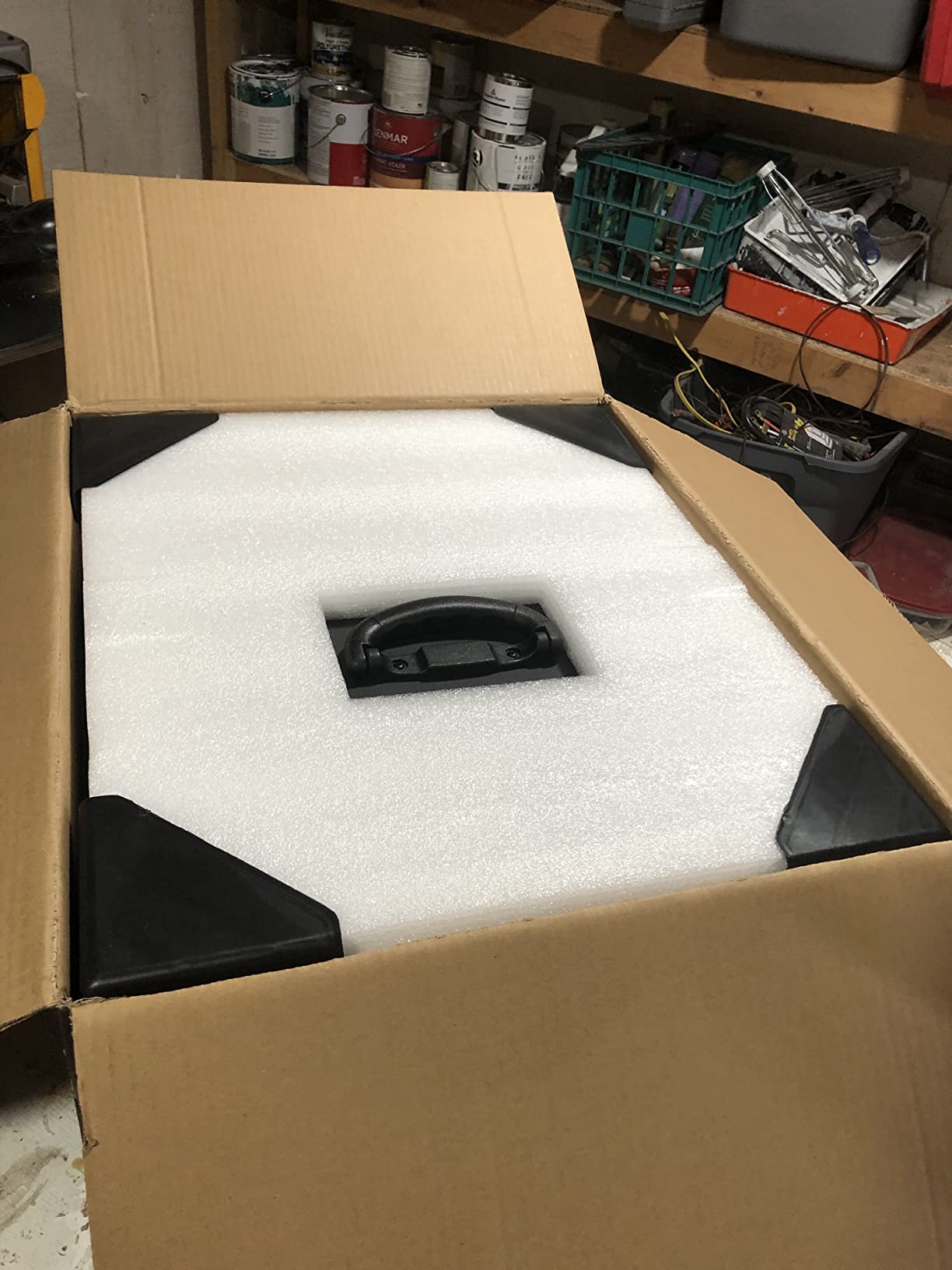 PURISYSTEMS Air Filtration System 3-Speed Remote, Built-in Ionizer, PuriCare 500IG Hanging Air Filter w/RF Remote for Woodworking, Garage and Shop Dust Collector, up to 500 sq. ft (350/450/500 CFM) customer photo 2