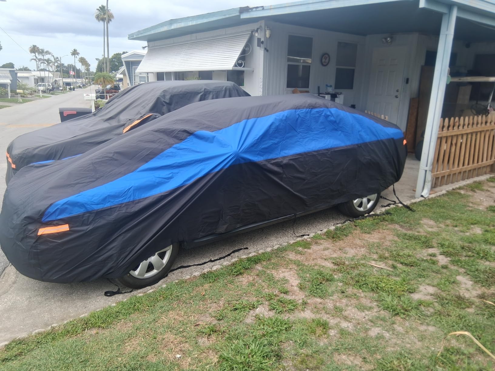GUNHYI Car Cover for Automobiles All Weather Waterproof, Universal Fit Sedan Chevrolet Corvette, Ford Fusion, Kia Stinger, Nissan Maxima, Buick Regal, Subaru Legacy, Honda Accord etc. customer photo 2