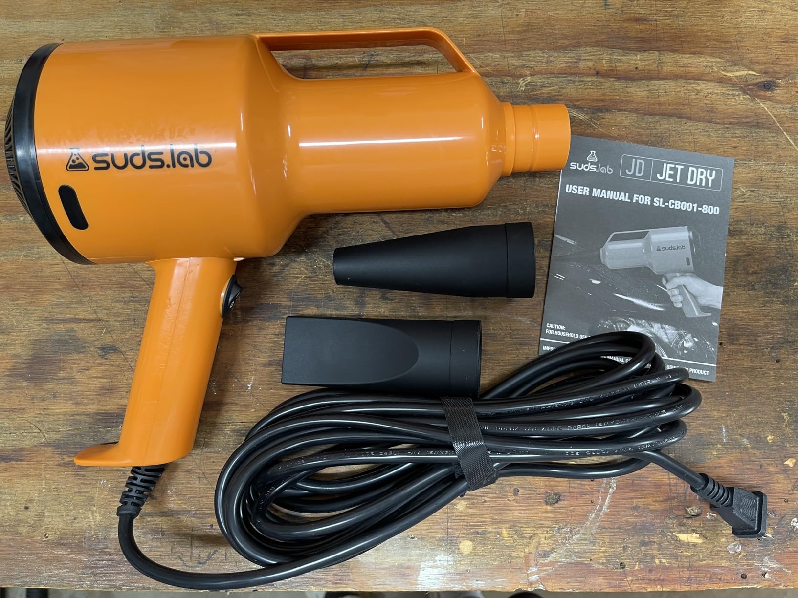 Suds Lab JD Jet Dry Car Air Drying Blower, 2 Nozzles & 20 ft. Cord, 1.5 HP customer photo 2
