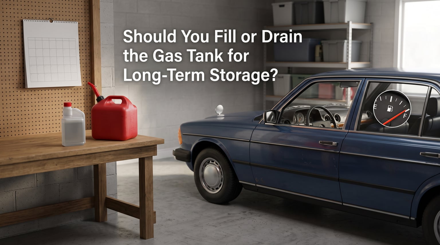 Should You Fill or Drain the Gas Tank for Long-Term Storage?