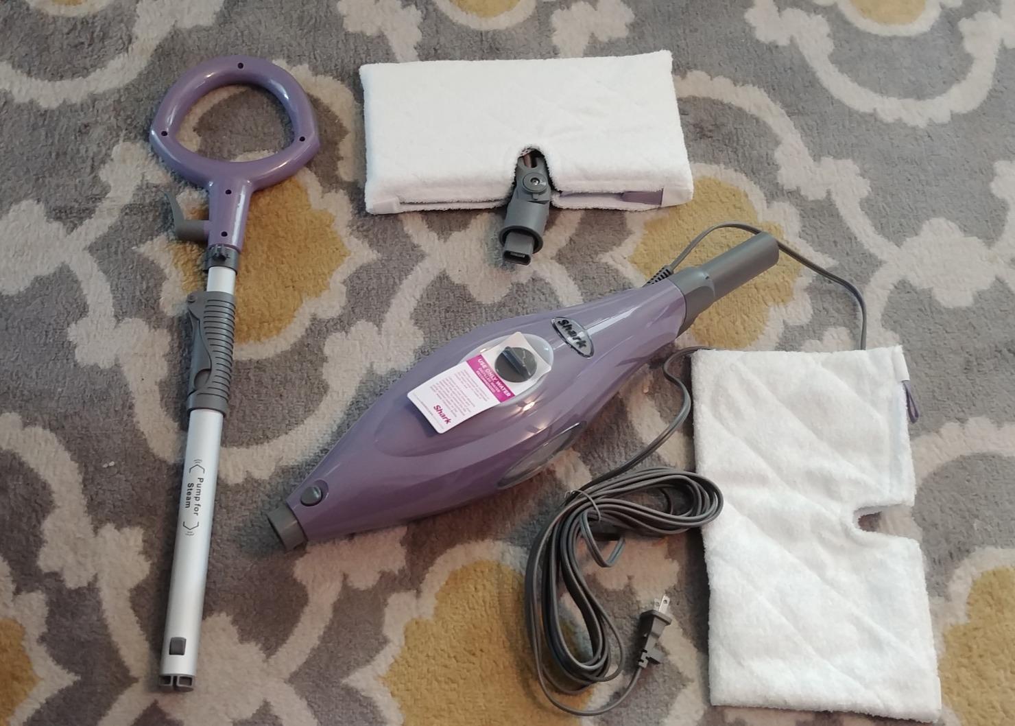 Shark Steam Pocket Mop with 2 Washable Double-sided Pads, Purple, S3501 customer photo 2