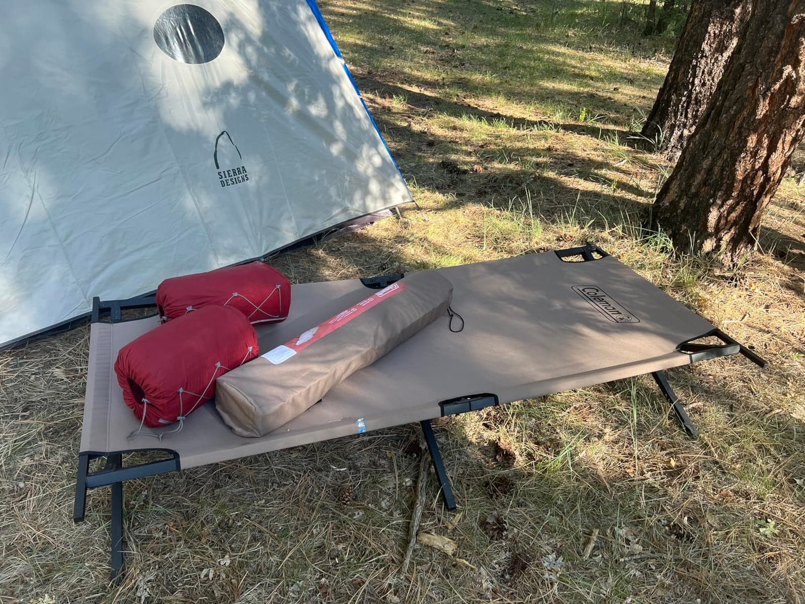Coleman Trailhead II Large Folding Cot with Easy Setup & Takedown, Supports Adults up to 6ft 2in or 300lbs, Great for Camping, Lounging, Elevated Sleeping, Guests, & More customer photo 1