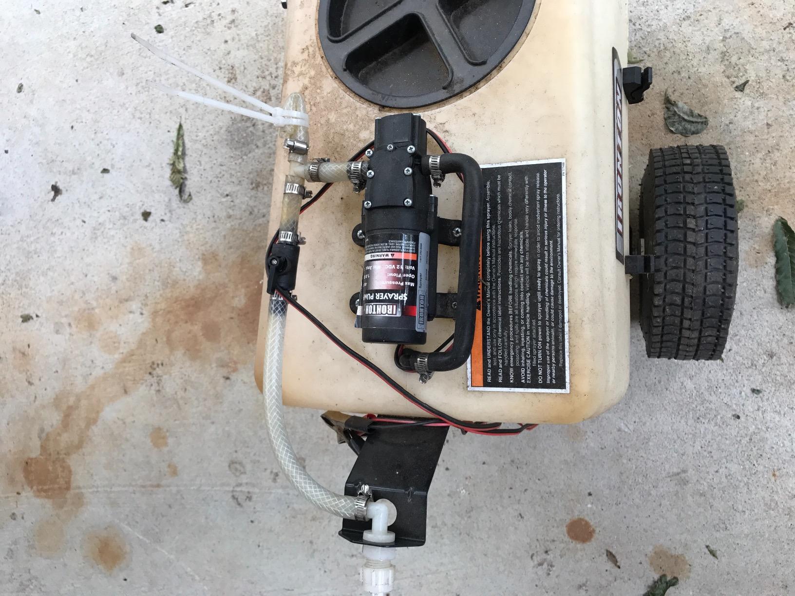 Ironton Tow-Behind Trailer Broadcast and Spot Sprayer, 13-Gal. Capacity | 12 Volt DC, Broadcast and spot application, Lawn, farm and acreage use, Targeted liquid delivery, Durable tank construction customer photo 1