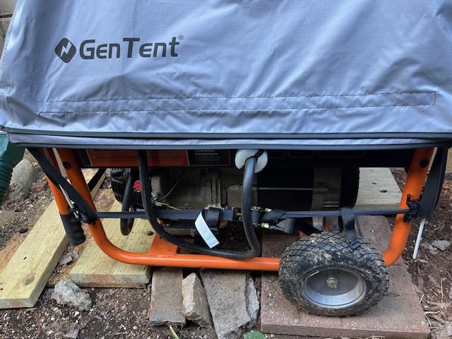 GenTent Inverter Generator Tent, Tan, Original - Standard | Waterproof, NFPA-Rated, Ripstop Vinyl Running Cover, for Fully Encased Inverters with Case Perimeters up to 120 inches customer photo 2