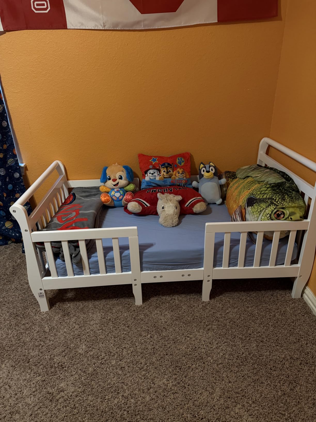 Dream On Me Emma 3-in-1 Wooden Toddler Bed, GREENGUARD Gold, Steel Grey customer photo 1