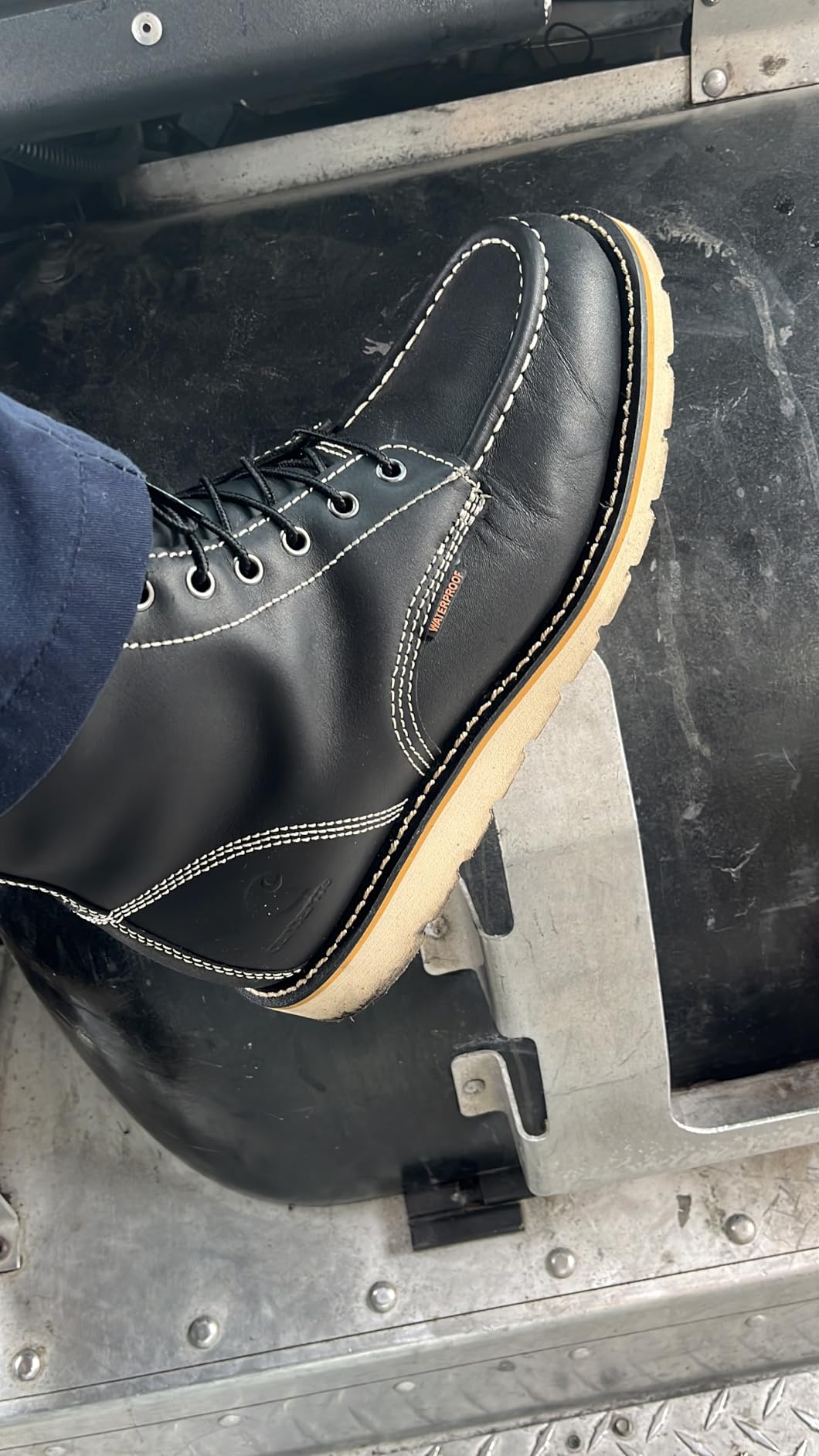 Carhartt 6” Moc Toe Waterproof Work Boots for Men - Oil-Tanned Leather Boots with FastDry Lining, Dual-Density Rubber Wedge Traction Outsole, EH Rated customer photo 1