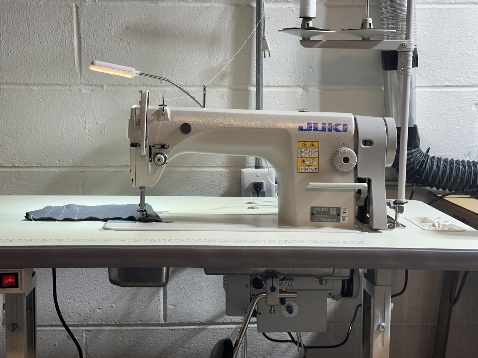Juki DDL-8700-H Industrial Straight Stitch Sewing Machine, K.D table & Servo Motor DIY customer photo 1