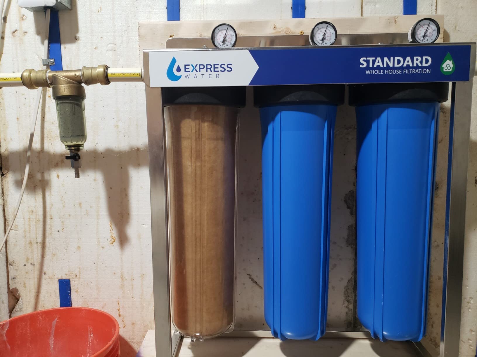 iSpring WSP-50 Spin Down Sediment Filter, Whole House Prefilter, 50 Micron | Flushable Sediment Buster Prefilter for Well Water, Reusable Stainless Steel Mesh, Dual O-Ring, Lead-Free Brass, Leak-Free customer photo 1