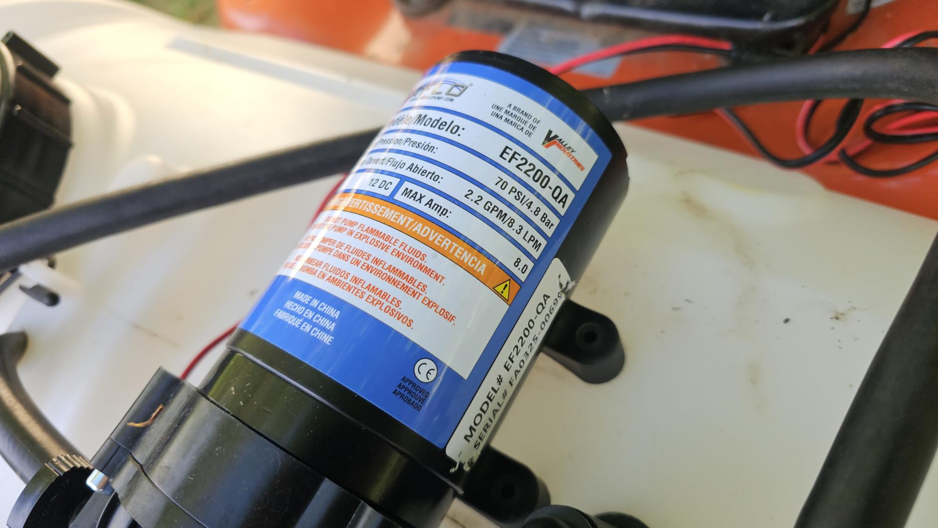Master Mfg 15-Gallon ATV Broadcast Sprayer - 7ft Swath, 2.2GPM, 70PSI Max customer photo 2