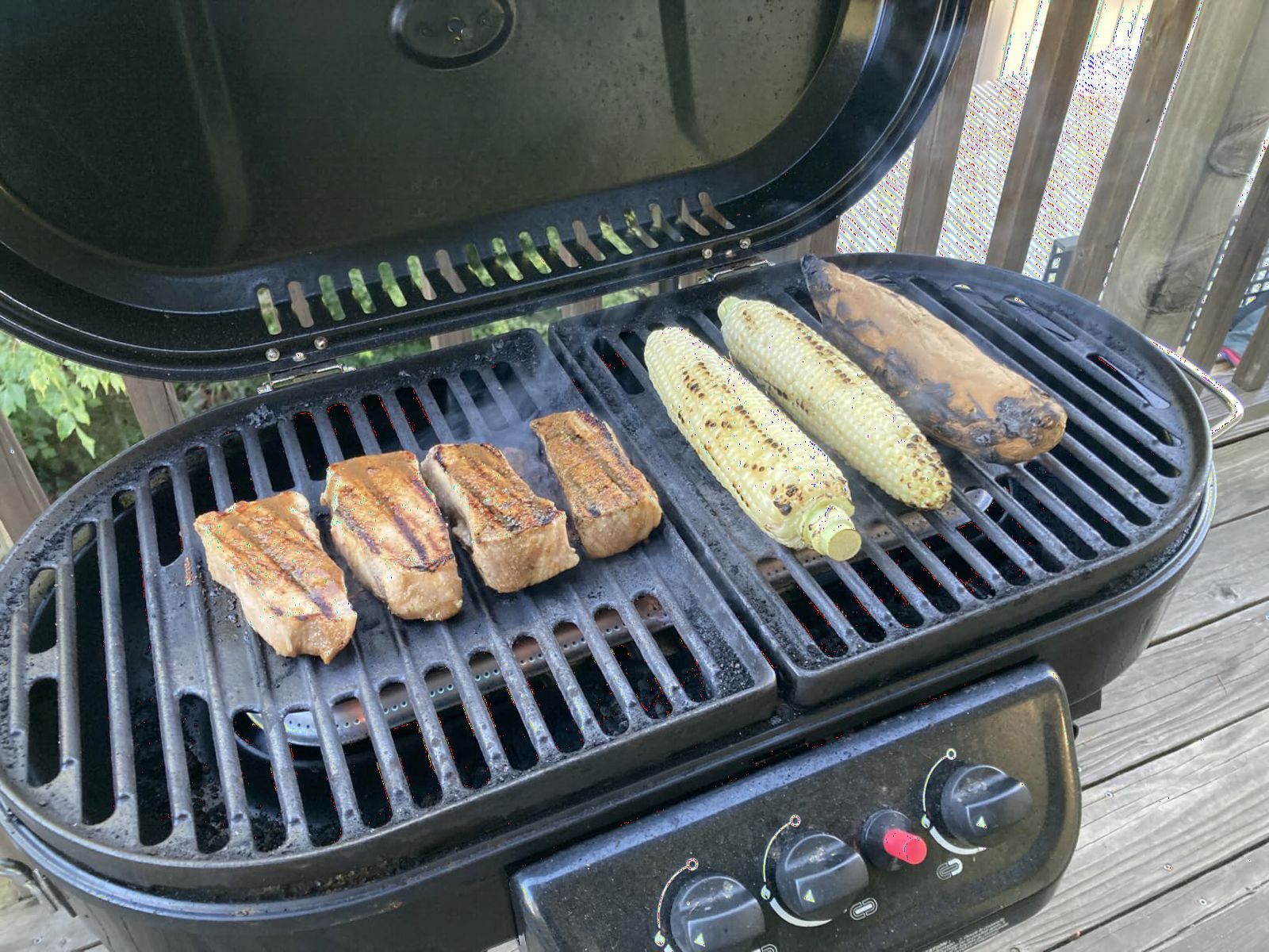 Coleman RoadTrip 285 Portable Stand-Up Propane Grill with 3 Adjustable Burners & Instastart Ignition, 20,000 BTUs of Power for Outdoor Cooking, Camping, Tailgating, Grilling, BBQs, & More customer photo 1