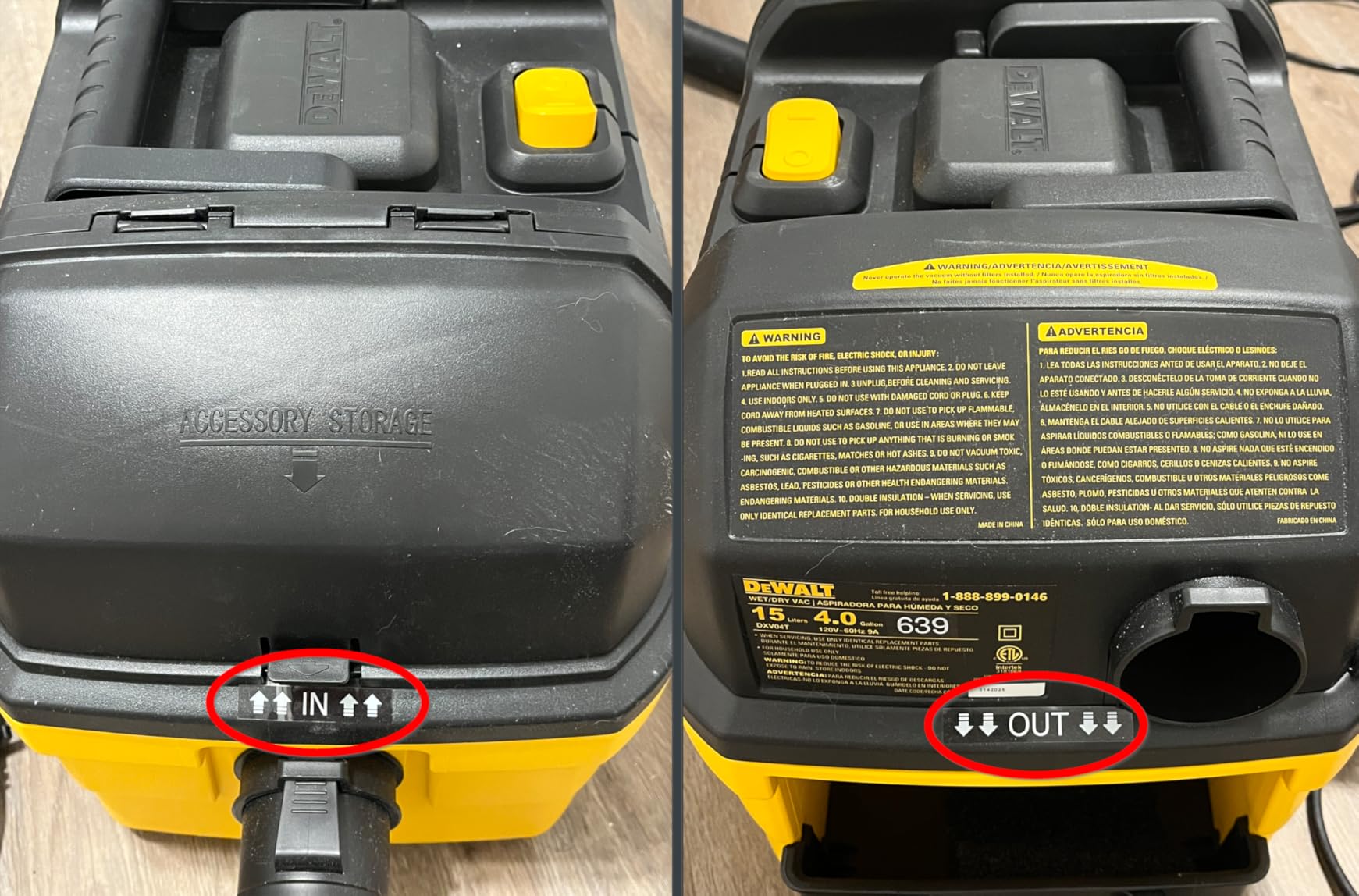 DEWALT DXV04T 4 Gallon 5 Peak HP Portable Corded Wet/Dry Shop Vacuum customer photo 1