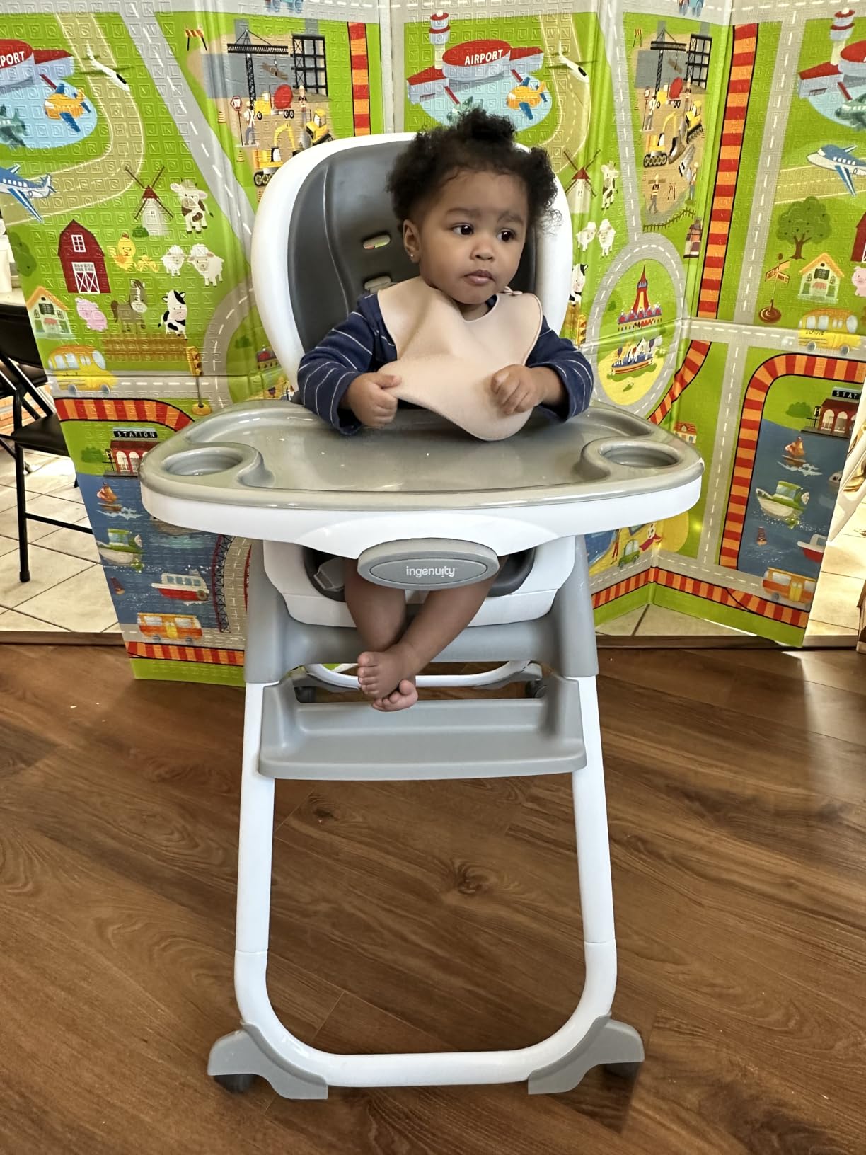Ingenuity SmartClean Trio Elite 3-in-1 High Chair, Use 6 Months to 5 Years, Includes Dishwasher-Safe Tray, Convertible to Booster Seat & Toddler Chair customer photo 1