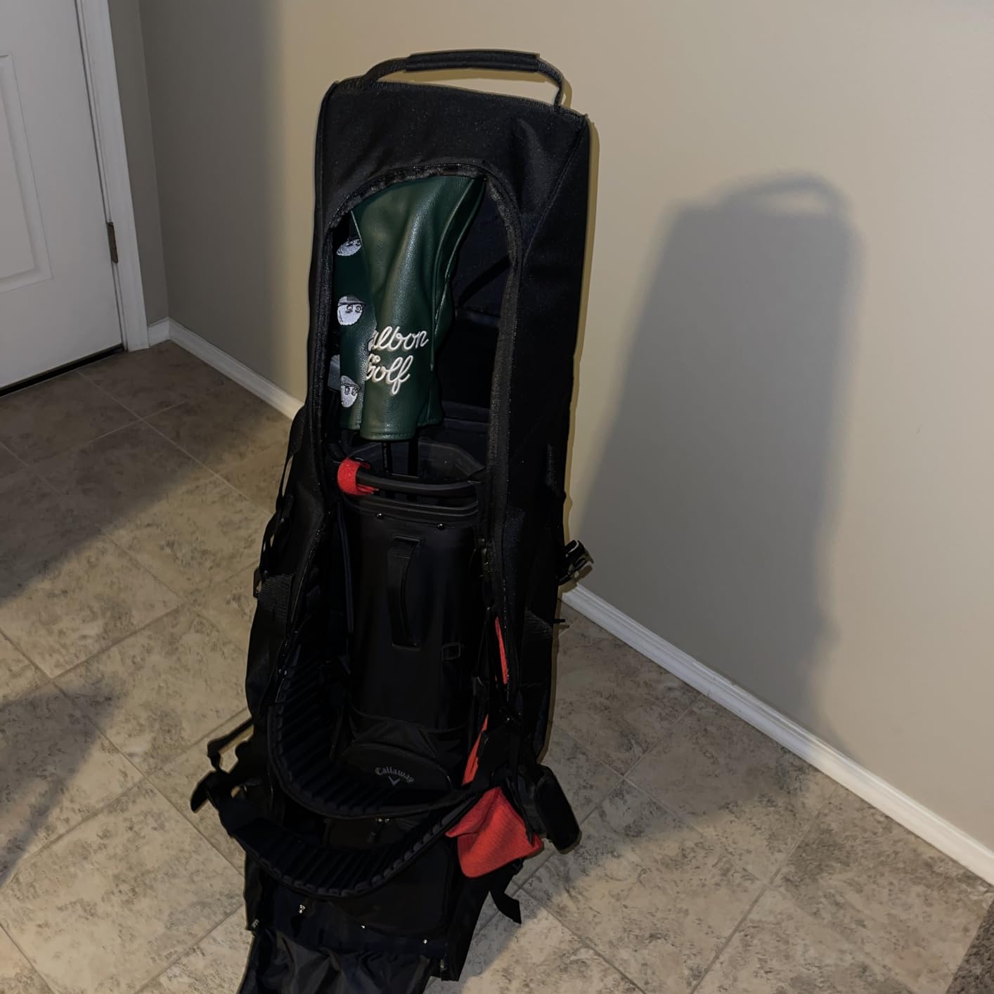 Himal Outdoors Soft-Sided Golf Travel Bag with Wheels, 600D Oxford Fabric, Water-Resistant, Soft-Sided Design, Rolling Wheels, Universal Fit, Airline Travel customer photo 1