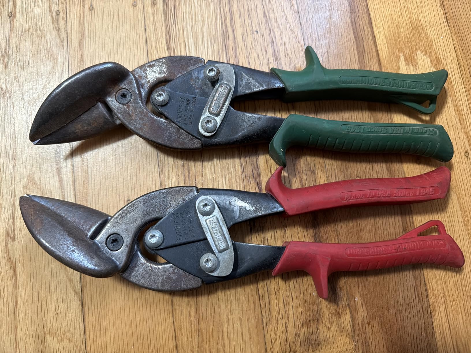 MIDWEST Special Hardness Aviation Snips, Left & Right Cut Offset customer photo 1