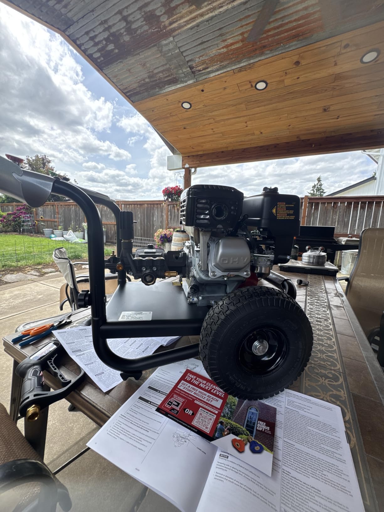Simpson PowerShot 3500 PSI Gas Pressure Washer, 2.5 GPM, Honda GX200 Engine customer photo 2