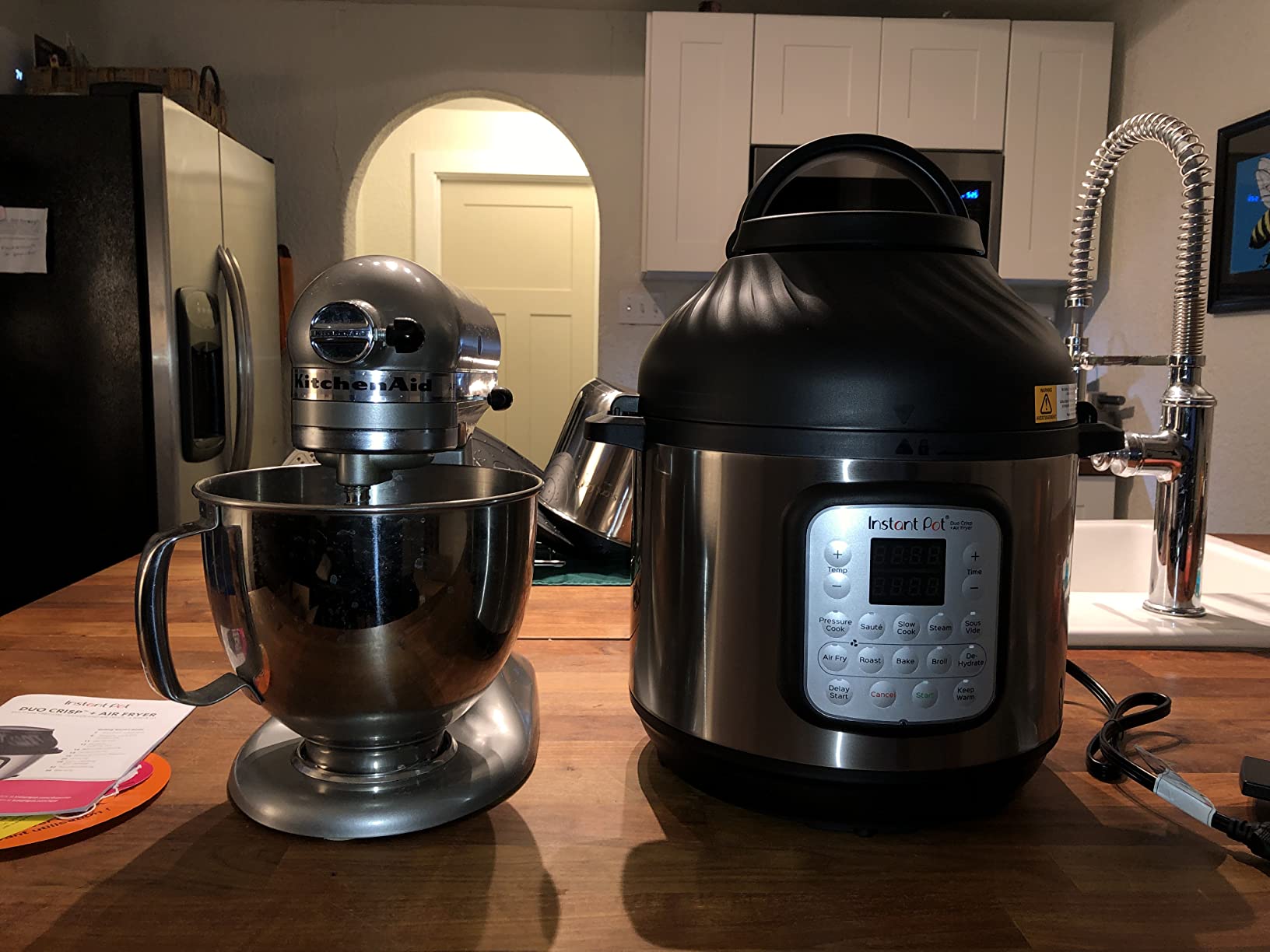 Instant Pot Duo Crisp 11-in-1 Air Fryer and Electric Pressure Cooker Combo with Multicooker Lids that Fries, Steams, Slow Cooks, Dehydrates,Free App With Over 800 Recipes, Black/Stainless Steel, 8QT customer photo 1