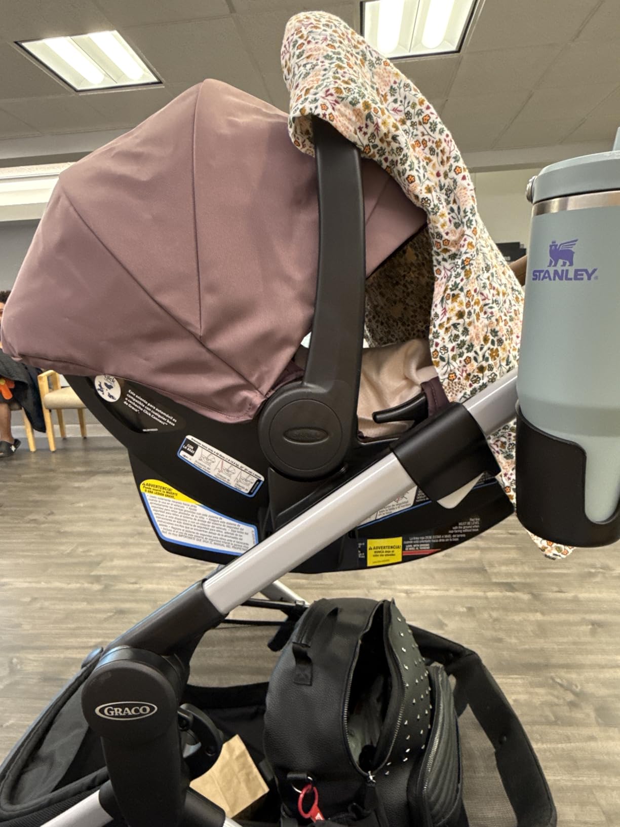Graco Modes Nest Travel System, 3-in-1 Modular Carseat Stroller Combo, Includes the SnugRide DLX Infant Car Seat and Baby Stroller, Adjustable Slide2Me Car Seat Carrier to Toddler Stroller, Sullivan customer photo 2