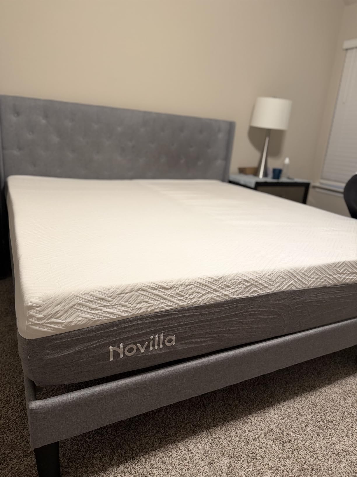 Novilla Bliss Queen Size Mattress, 12 Inch Gel Memory Foam Mattress Queen customer photo 2