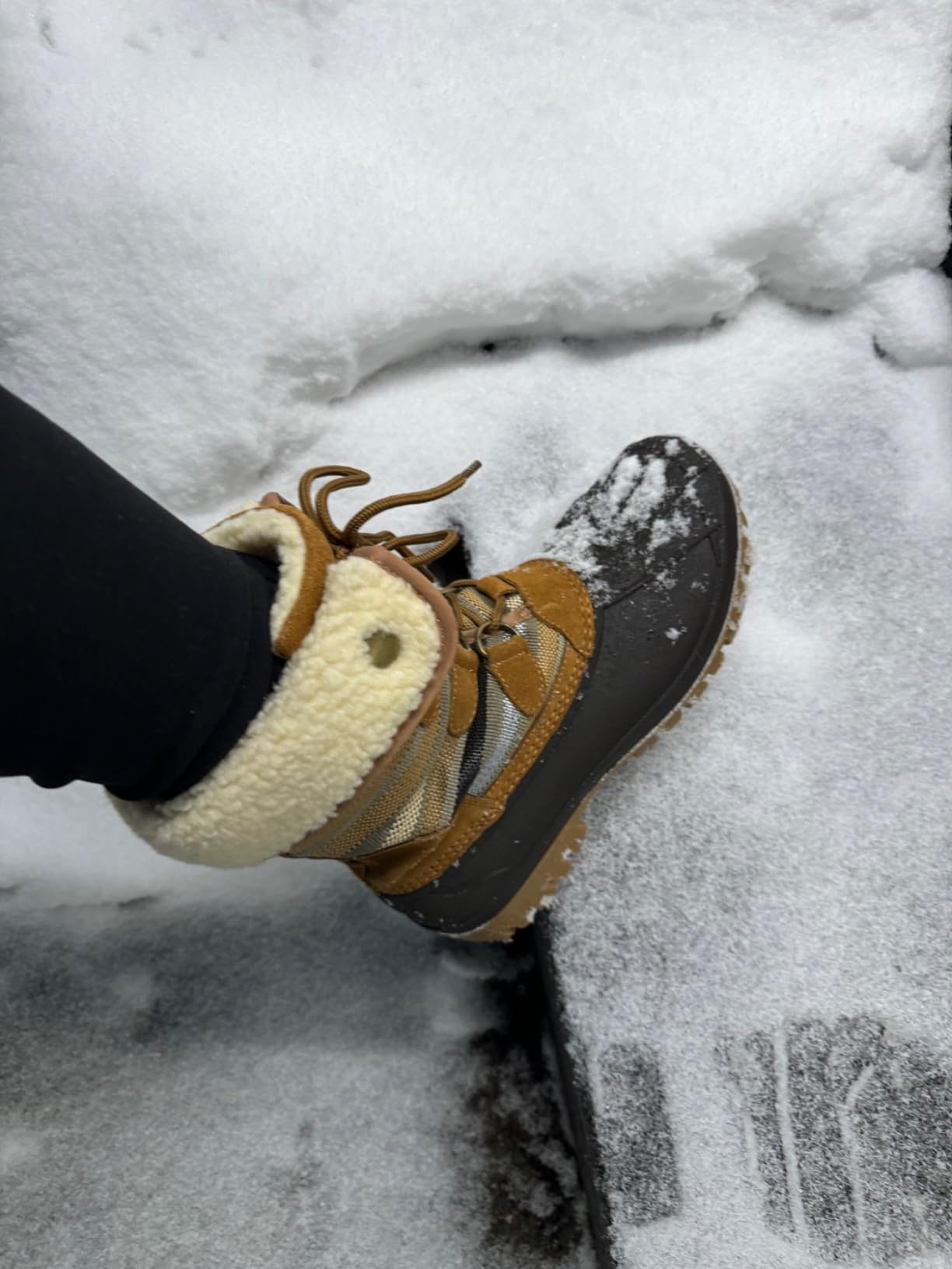 STQ Womens Winter Duck Boots Waterproof Cold Weather Snow Boots | Insulated, Warm, Outdoor, Everyday Wear customer photo 2