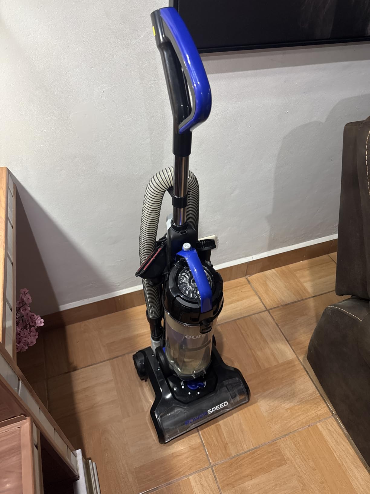 Eureka Lightweight Powerful Upright Vacuum Cleaner for Carpet and Hard Floor, PowerSpeed, New Model,Blue,black/New Model customer photo 1