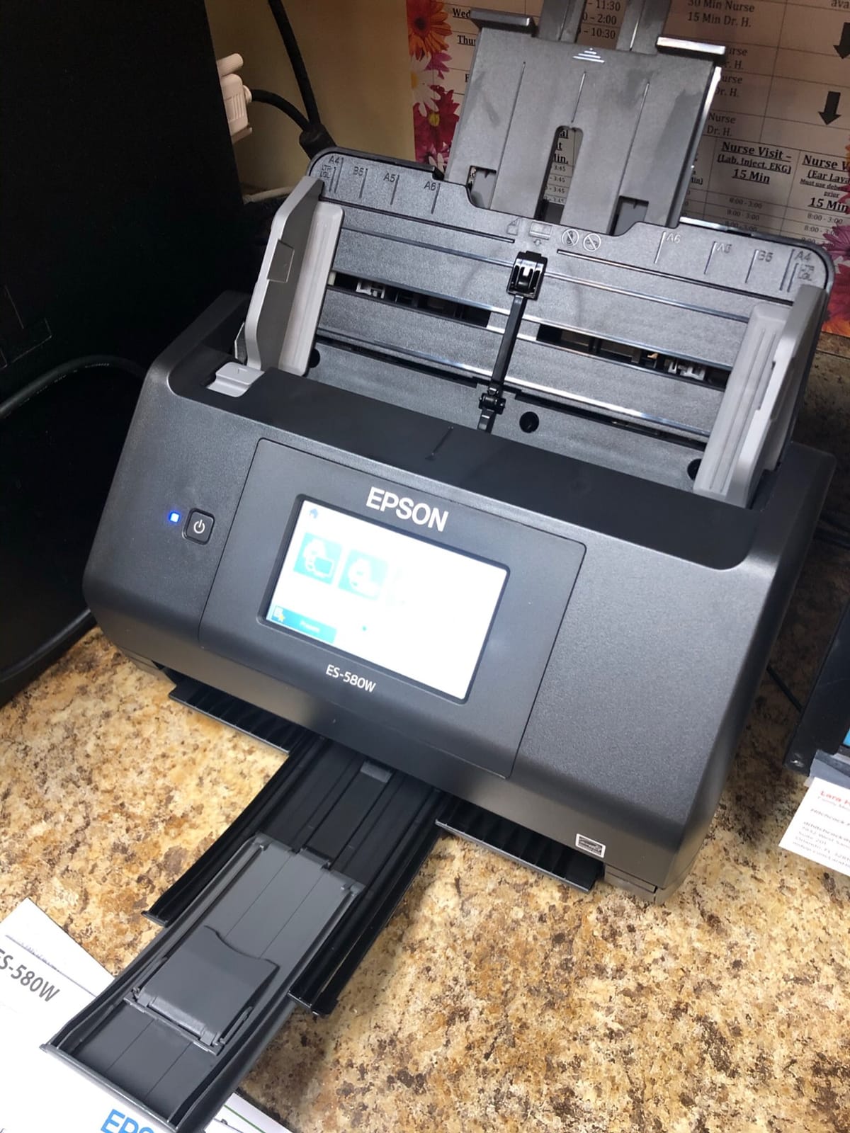 Epson Workforce ES-580W Wireless Color Duplex Desktop Document Scanner customer photo 1