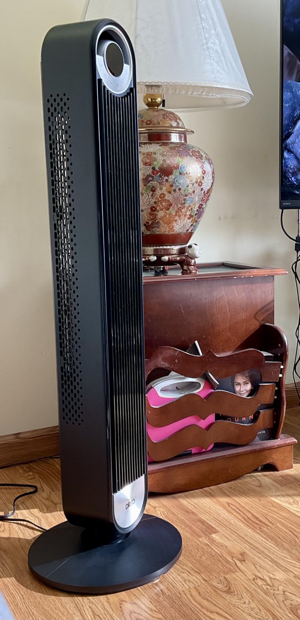 DREO Tower Fan for Bedroom, Upgraded DC 28ft/s Velocity, 9 Speeds customer photo 2