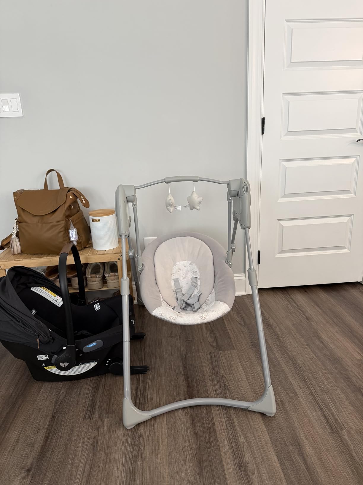 Graco Slim Spaces Compact Baby Swing, Reign customer photo 1