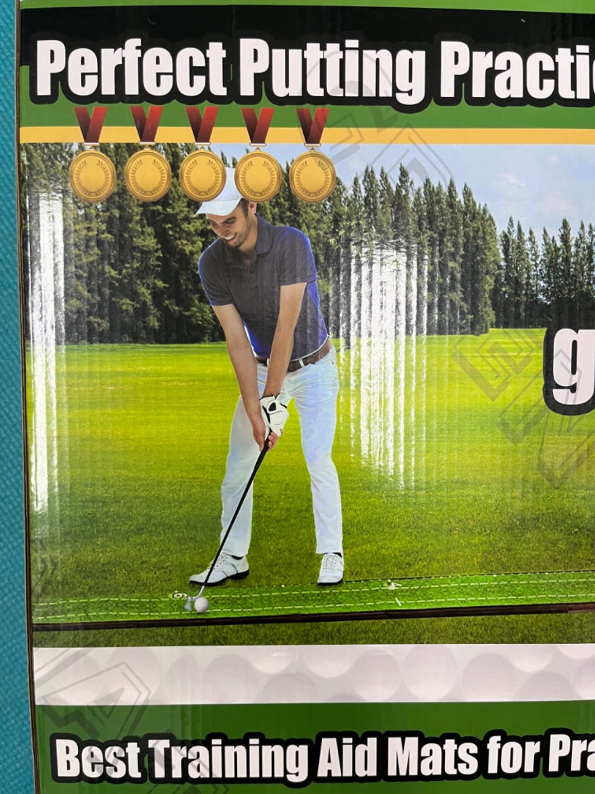 Dachenus Putting Green Indoor Mat Outdoor Golf Putting Mat with Automatic Ball Return customer photo 2