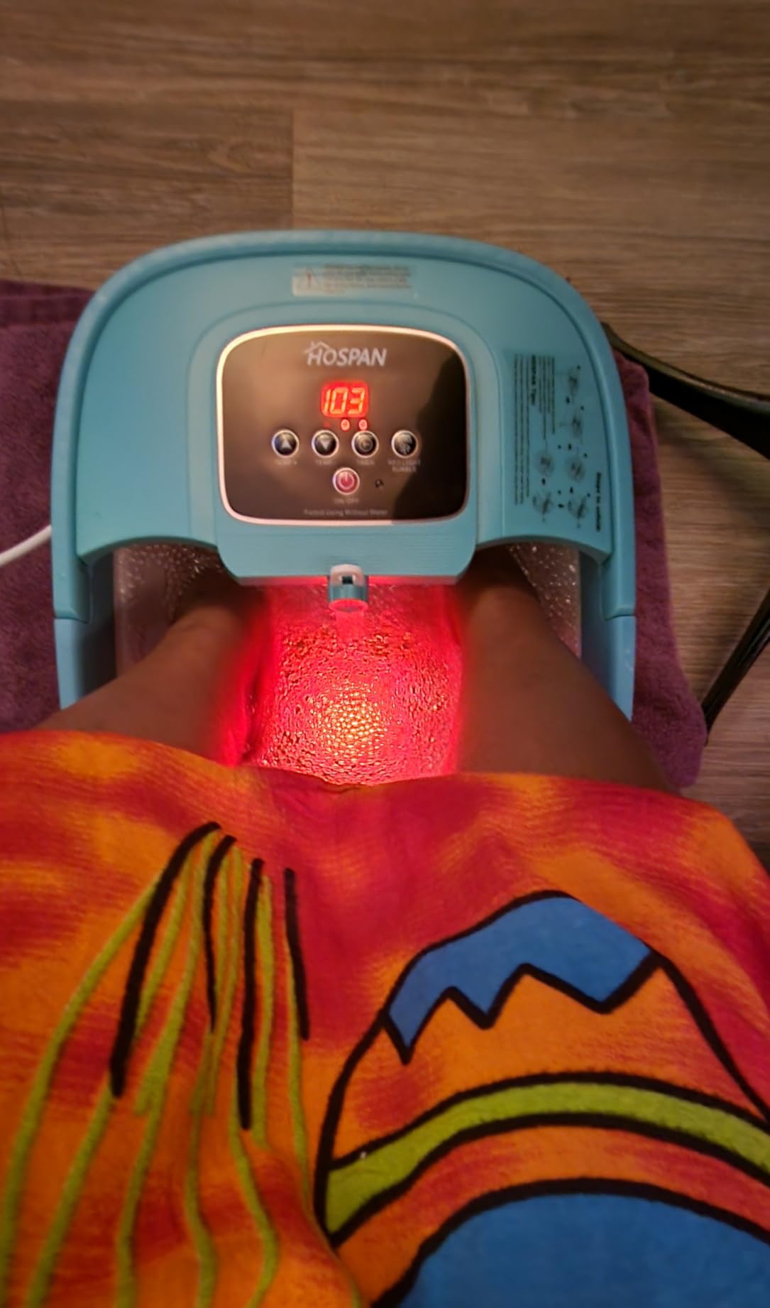 HOSPAN Collapsible Foot Spa, Foot Bath Massager with Heat, Bubble & Massage customer photo 2