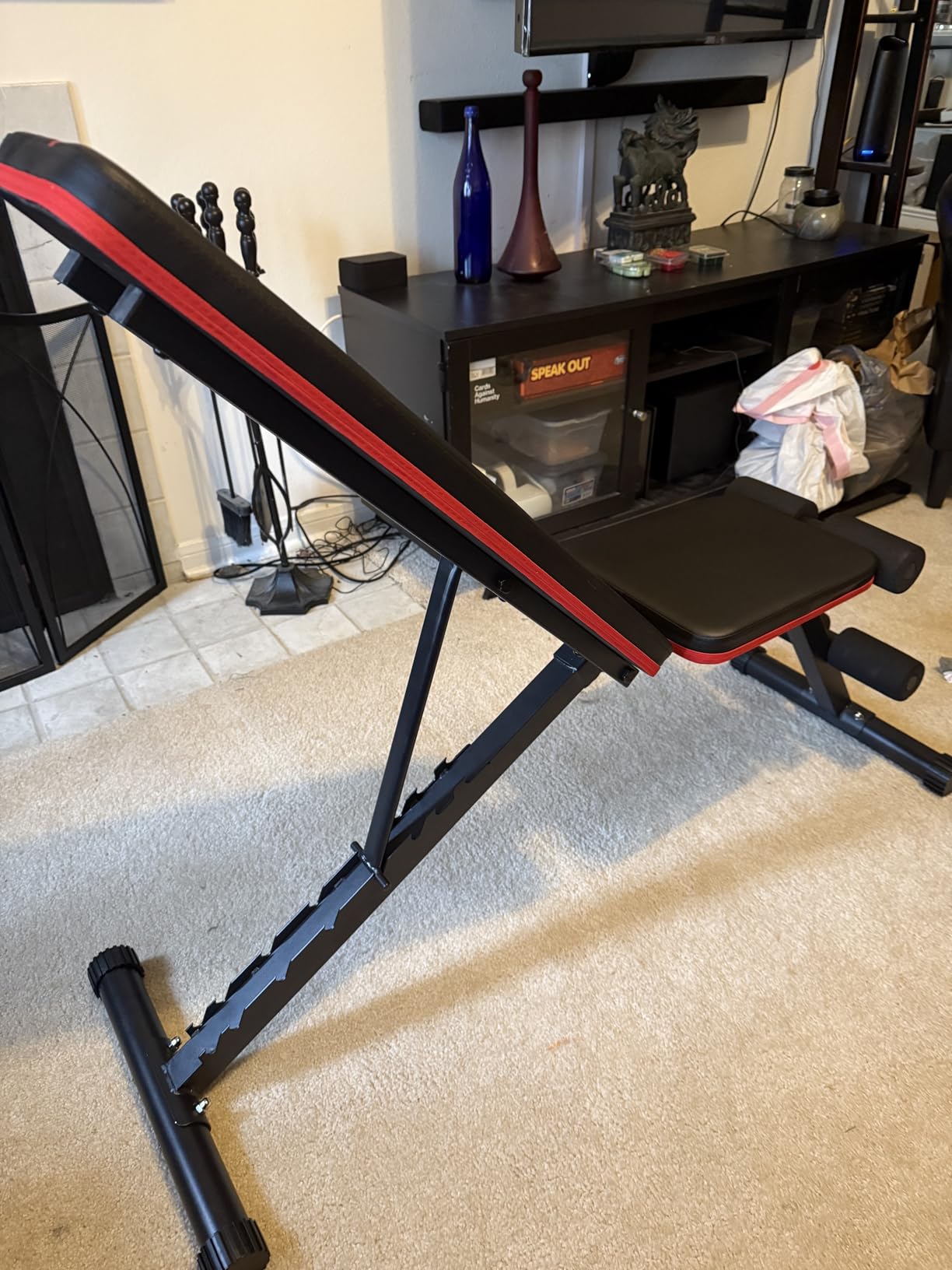 Yagud Weight Bench Press, Adjustable Workout Bench, Foldable Strength Bench customer photo 2