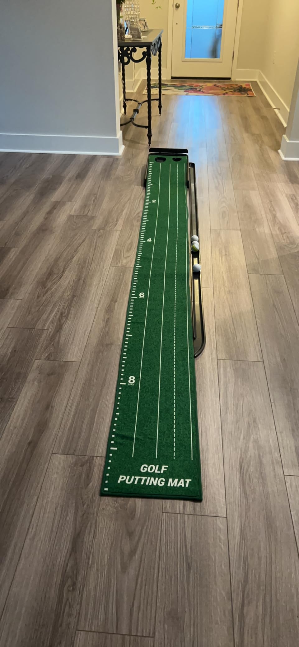 ropoda 9ft Golf Putting Green, Portable Putting Mat for Home and Office with Auto Ball Return Function customer photo 2