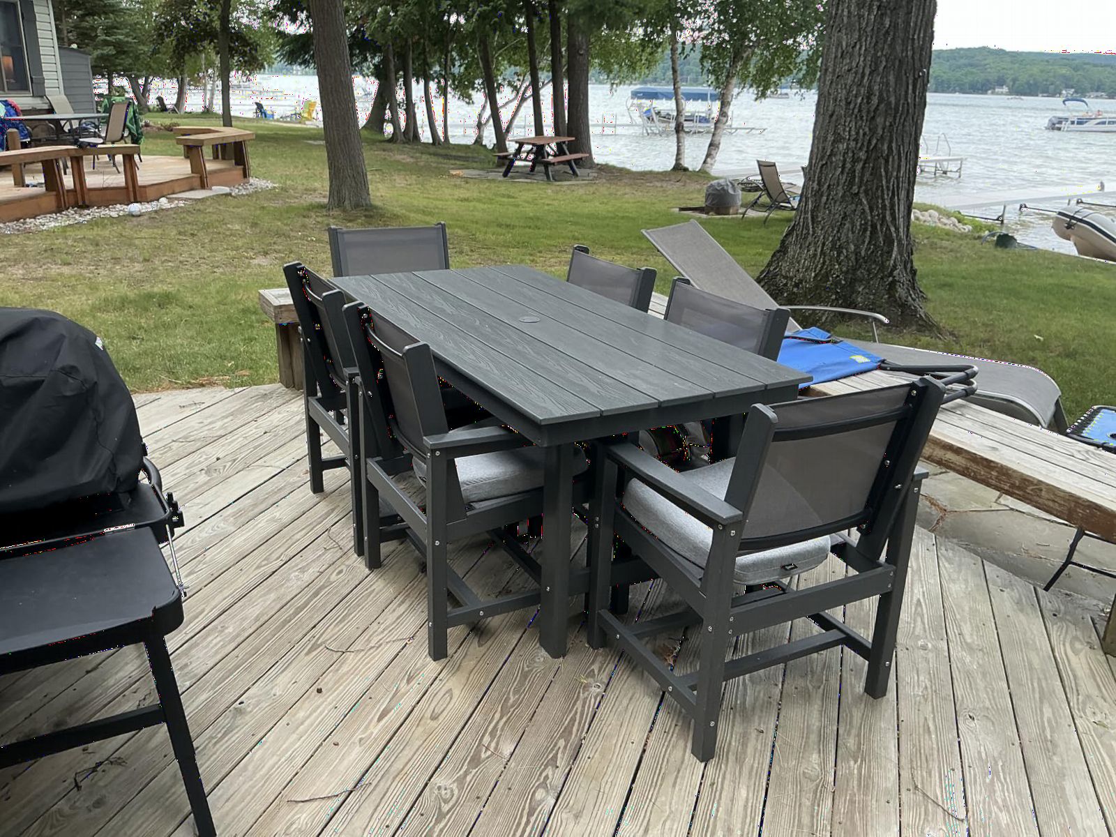 SERWALL 7 Pcs Outdoor Dining Set, 67