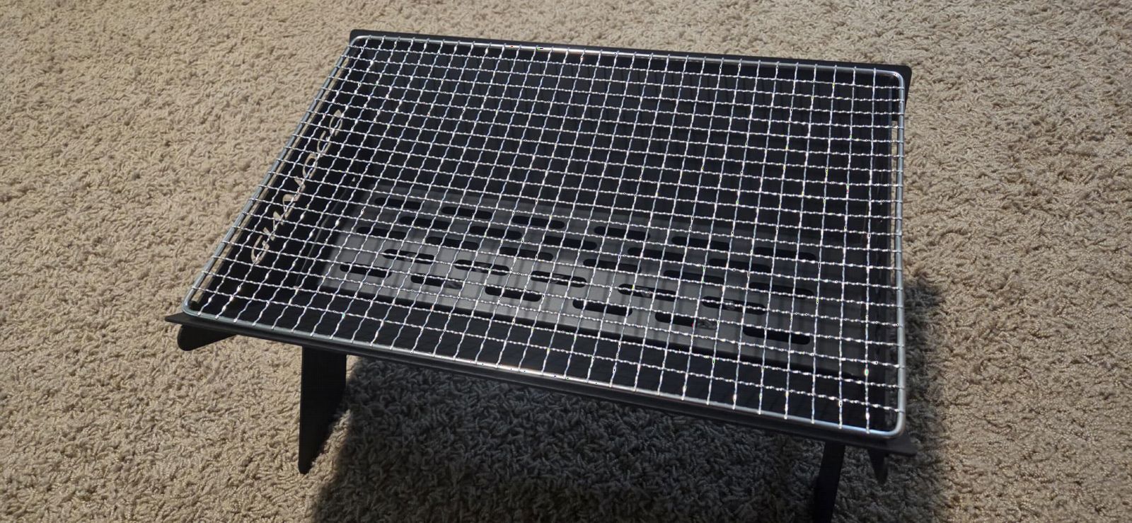Odoland Folding Portable Charcoal Grills for Outdoor Cooking Bonfire BBQ customer photo 2