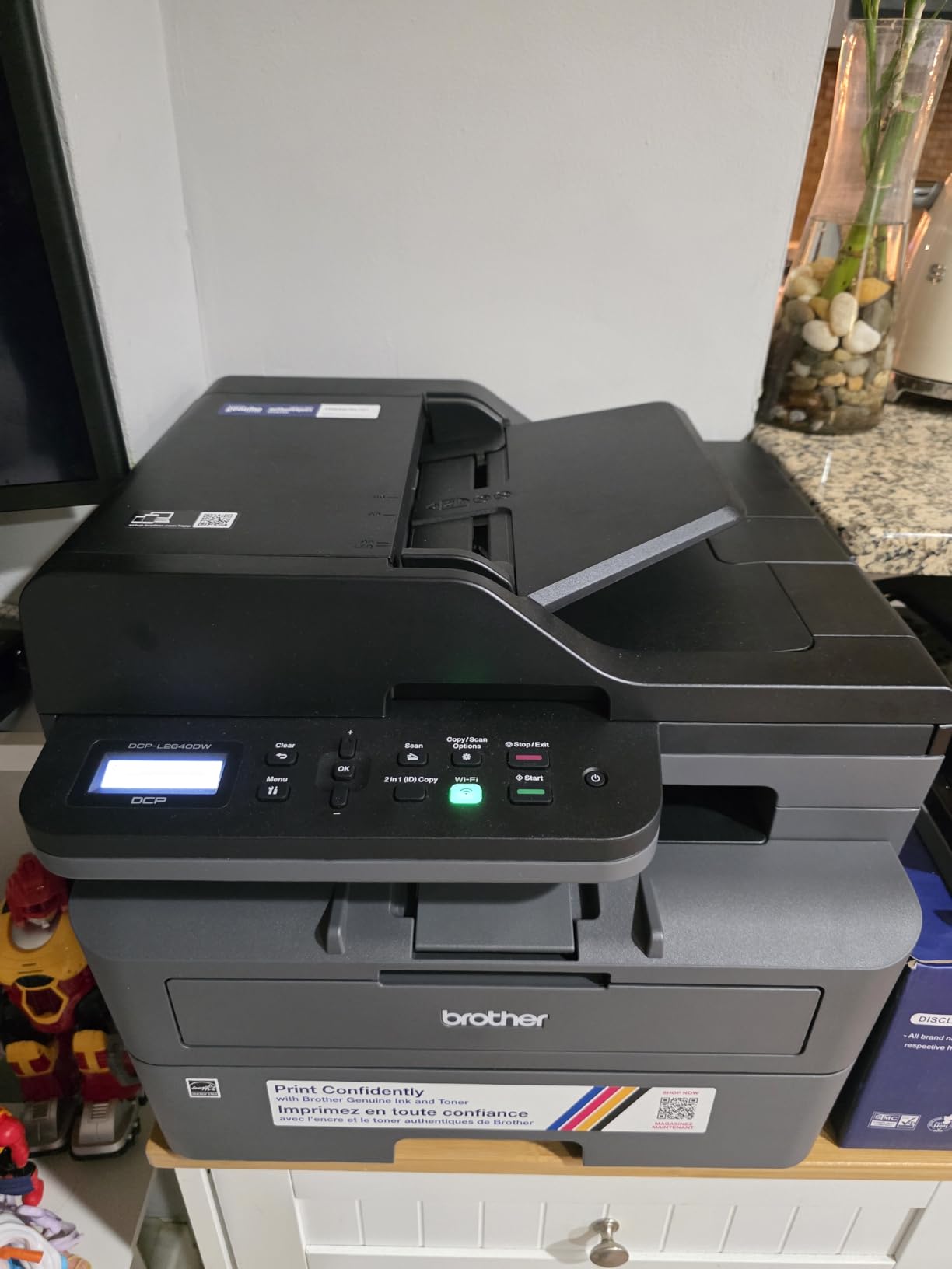 Brother DCP-L2640DW Wireless Compact Monochrome Multi-Function Printer, Copy, Scan, Duplex, Mobile Printing customer photo 1