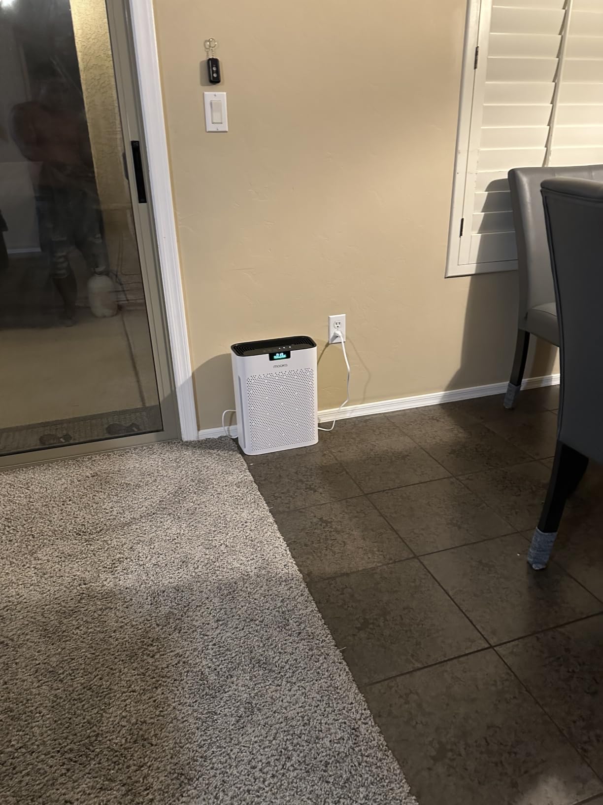 MOOKA Air Purifier for Home Bedroom Large Room 2200 Ft², HEPA Filter, White customer photo 1