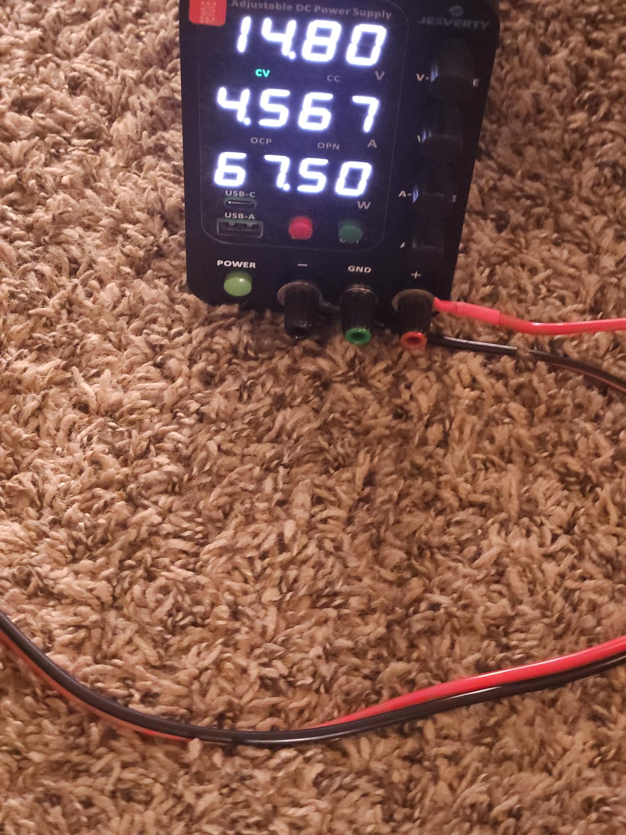 DC Power Supply Variable, 0-32V 0-10A Switching Bench Power Supply with 20W USB & Type-C Quick-Charge, Encoder Corase & Fine Adjustment Knob, Output Switch, 4-Digit LED Display - SPS-3010V customer photo 1