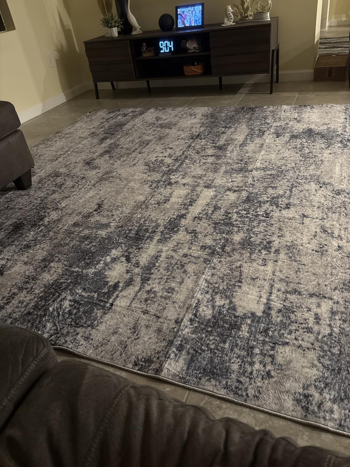 8x10 Area Rugs for Living Room Washable Bedroom Dining Room Blue Grey customer photo 1