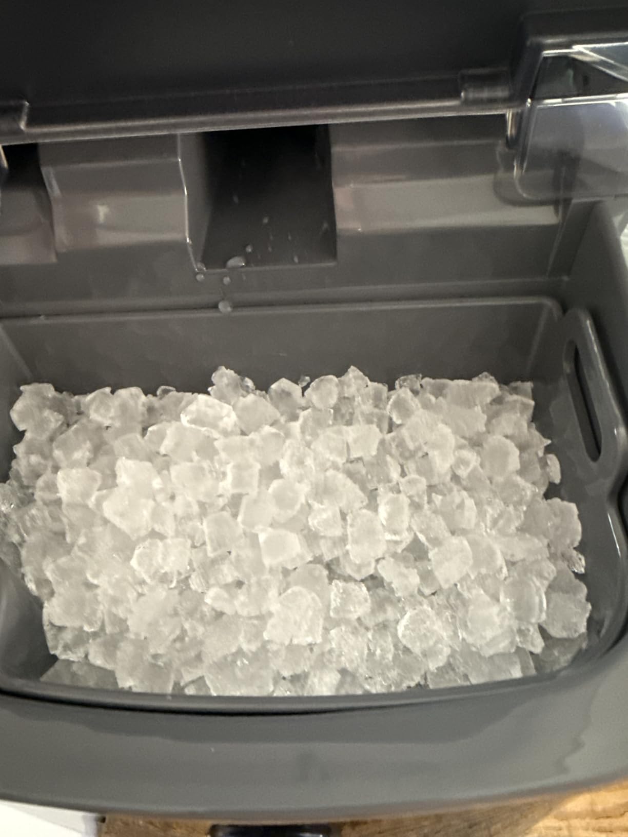Silonn Nugget Ice Maker Countertop, Pebble Ice Makers with Crushed Soft Chewable Ice, 33lbs Per Day with Scoop, Pellet Portable Ice Machines with Auto-Cleaning for Home, Kitchen, Office, Black customer photo 2