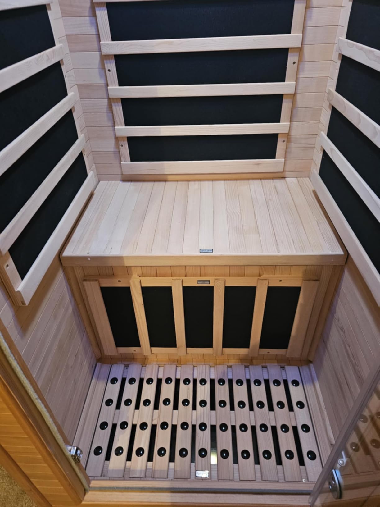 Homsido 2-Person Low EMF Far Infrared Sauna for Home, Canadian Hemlock Wood with 7-Color Therapy, Bluetooth Speakers, Chromotherapy Lights, 1850W Heater, Tempered Glass Door & LCD Control Panel customer photo 1