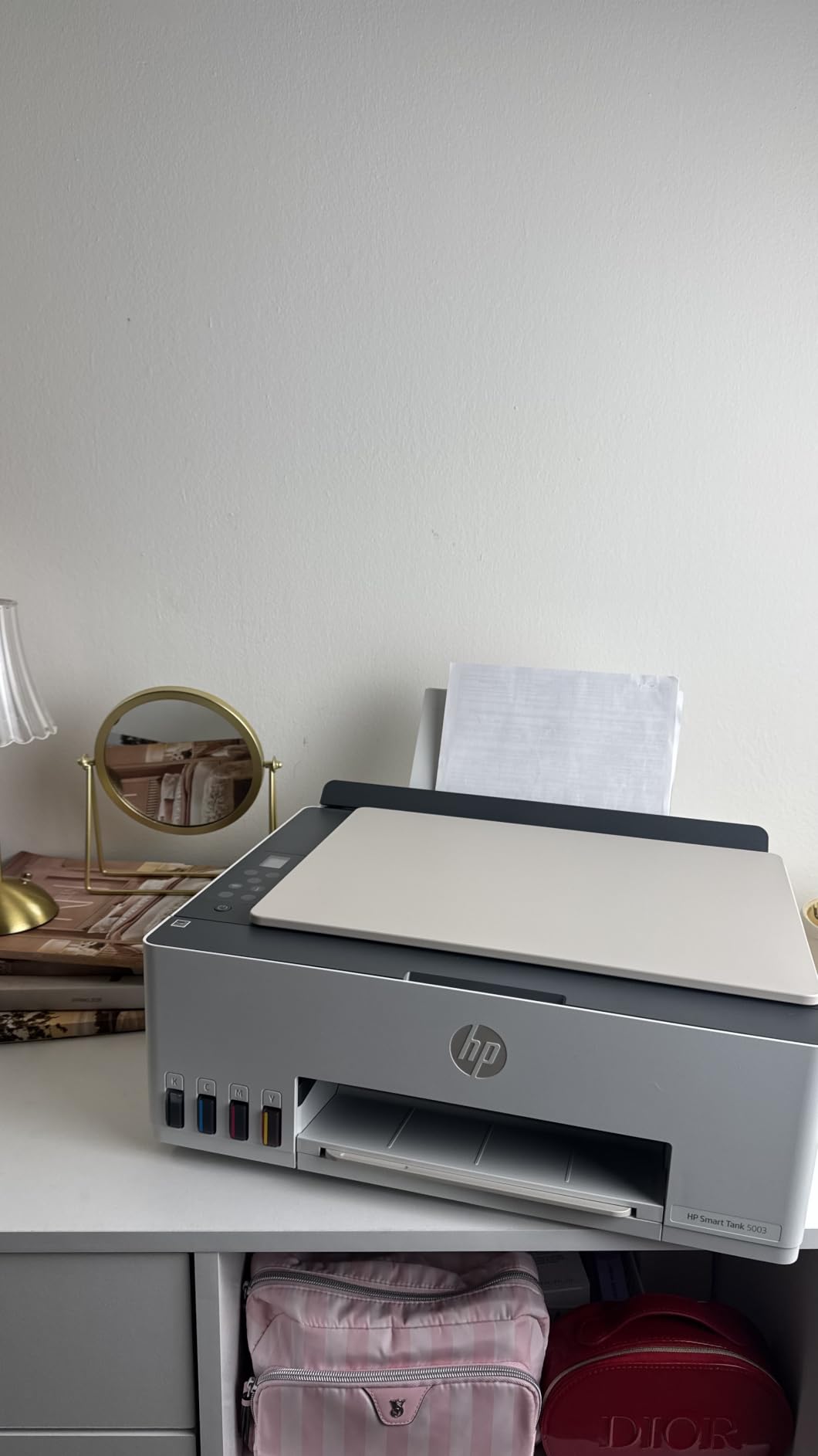 HP Smart Tank 5003 Wireless All-in-One Ink Tank Printer, Scanner, Copier with up to 3 Years of Ink Included, Best-for-Home, Cartridge-Free Refillable, AI-Capable (9B2D3A) customer photo 2