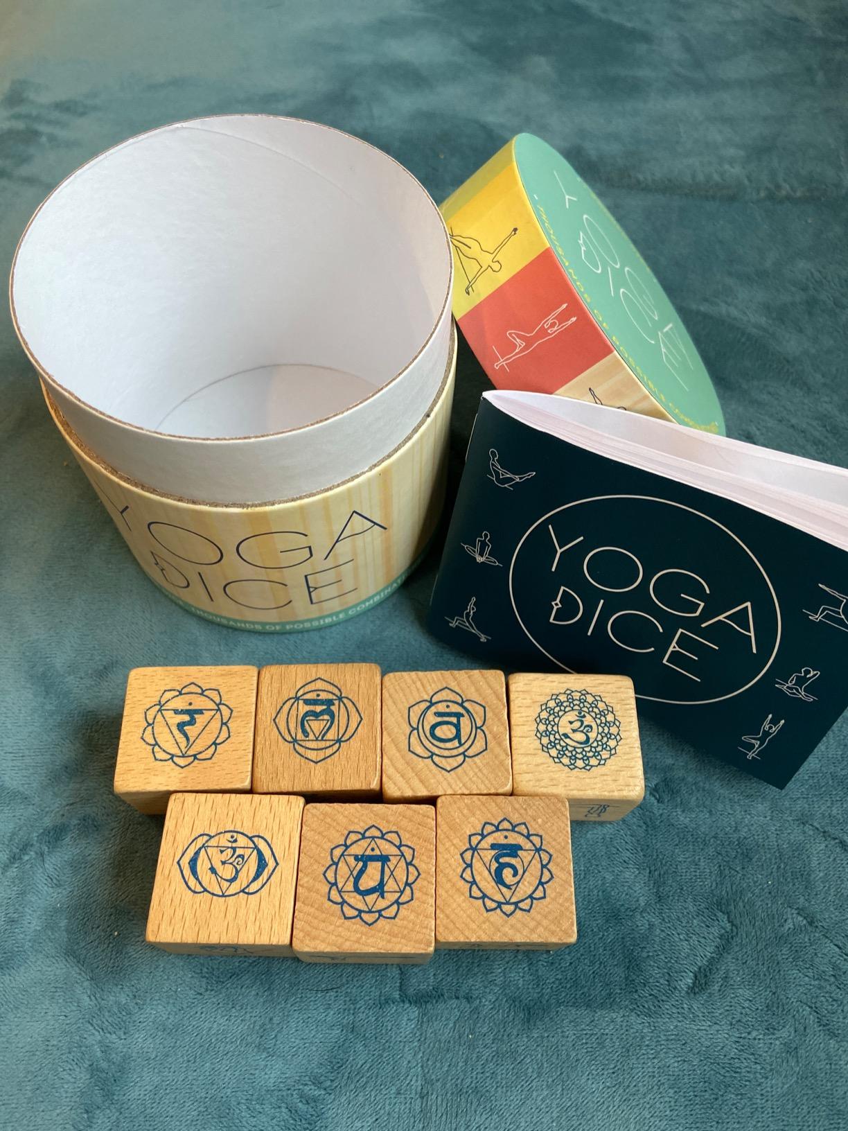 Chronicle Books Yoga Dice: 7 Wooden Dice, Thousands of Possible Combinations! (Meditation Gifts, Workout Dice, Yoga for Beginners, Dice Games, Yoga Gifts for Women) customer photo 2