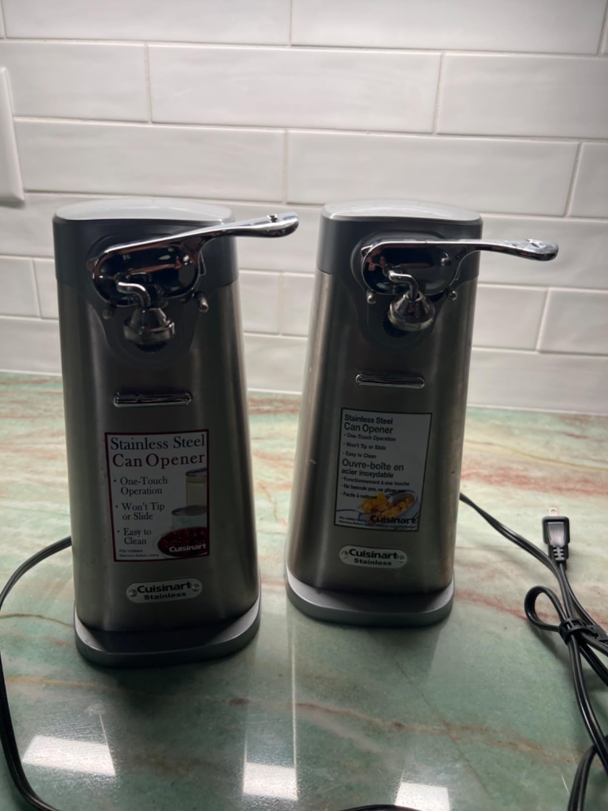 Cuisinart SCO-60 Deluxe Electric Can Opener, Quality-Engineered Motor System Allows you to Open Any Size Can, Stainless Steel customer photo 1