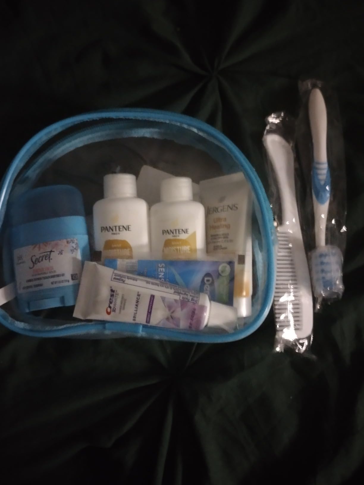 Convenience Kits International Women's Deluxe 10 Piece Kit with Travel Size TSA Compliant Essentials Featuring: Pantene Hair Products in Reusable Toiletry Zippered Bag customer photo 1