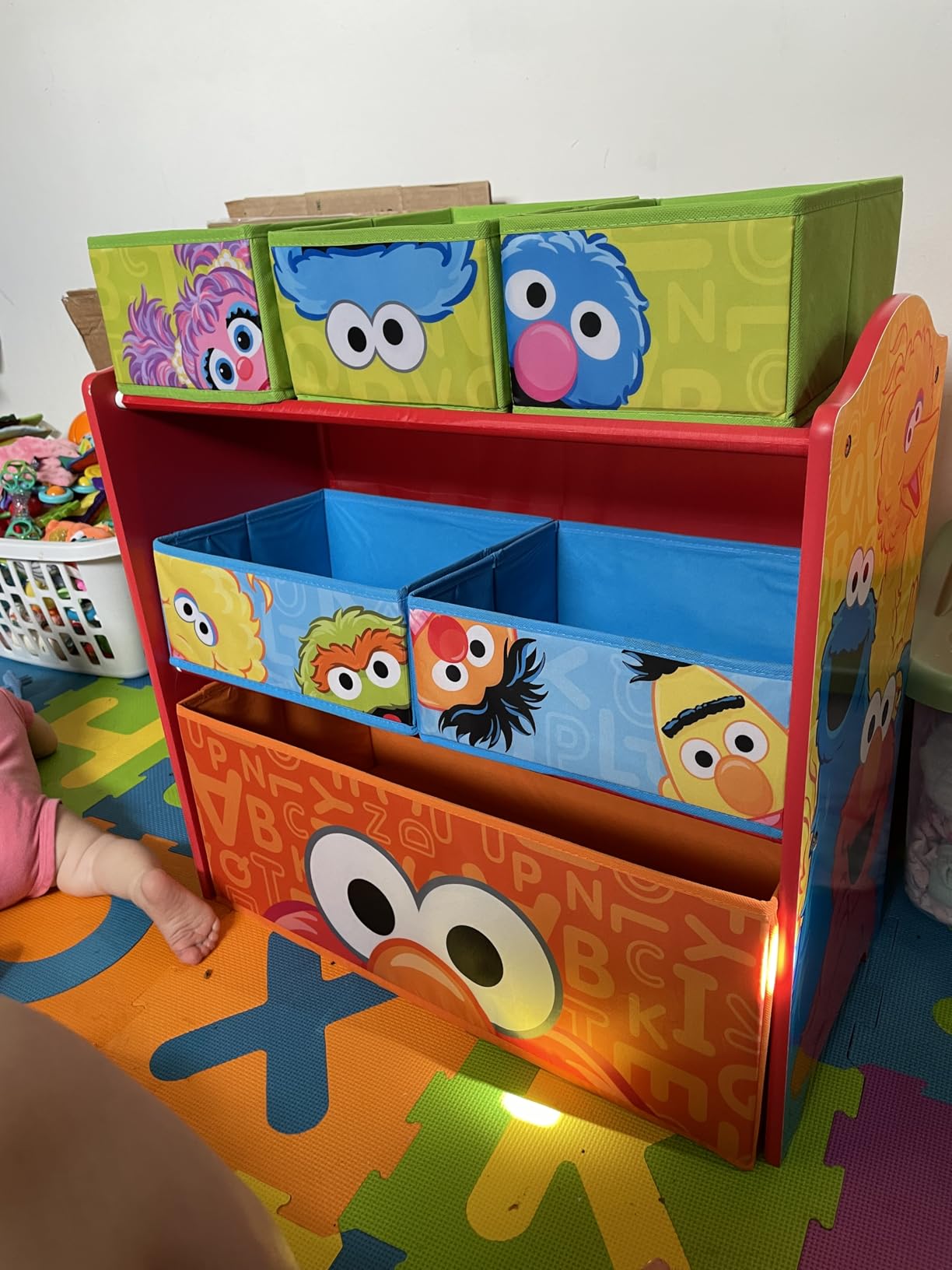 Sesame Street 6 Bin Design and Store Toy Organizer by Delta Children customer photo 1