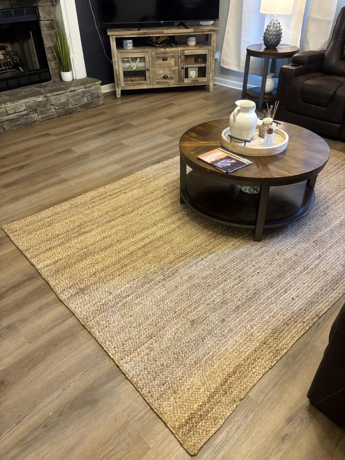 nuLOOM Rigo Hand Woven Farmhouse Jute Area Rug, 8x10, Natural customer photo 1