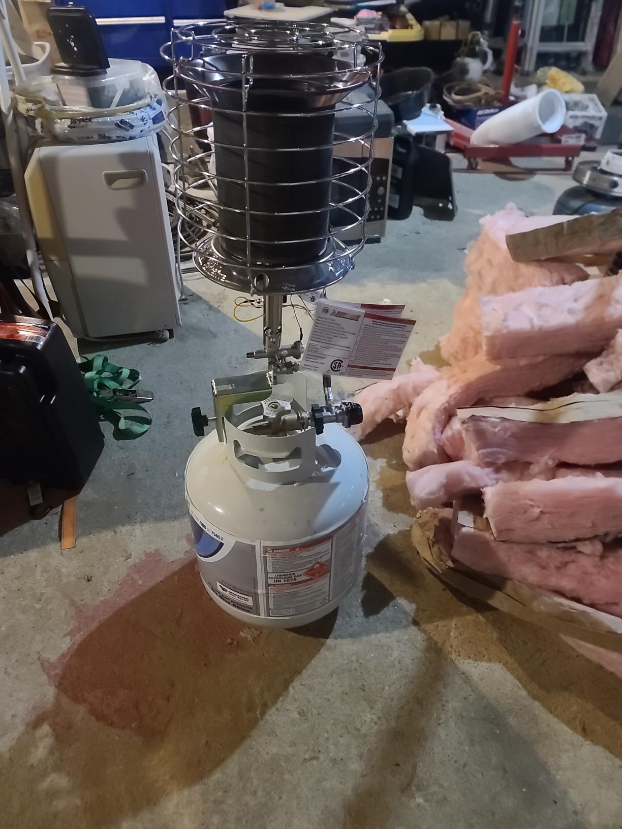 Dura Heat TT-360 Propane(LP) 360 Degree Tank Top Heater, Length: 8.9in, Width: 8.9in, Height: 20.24in,Silver customer photo 1