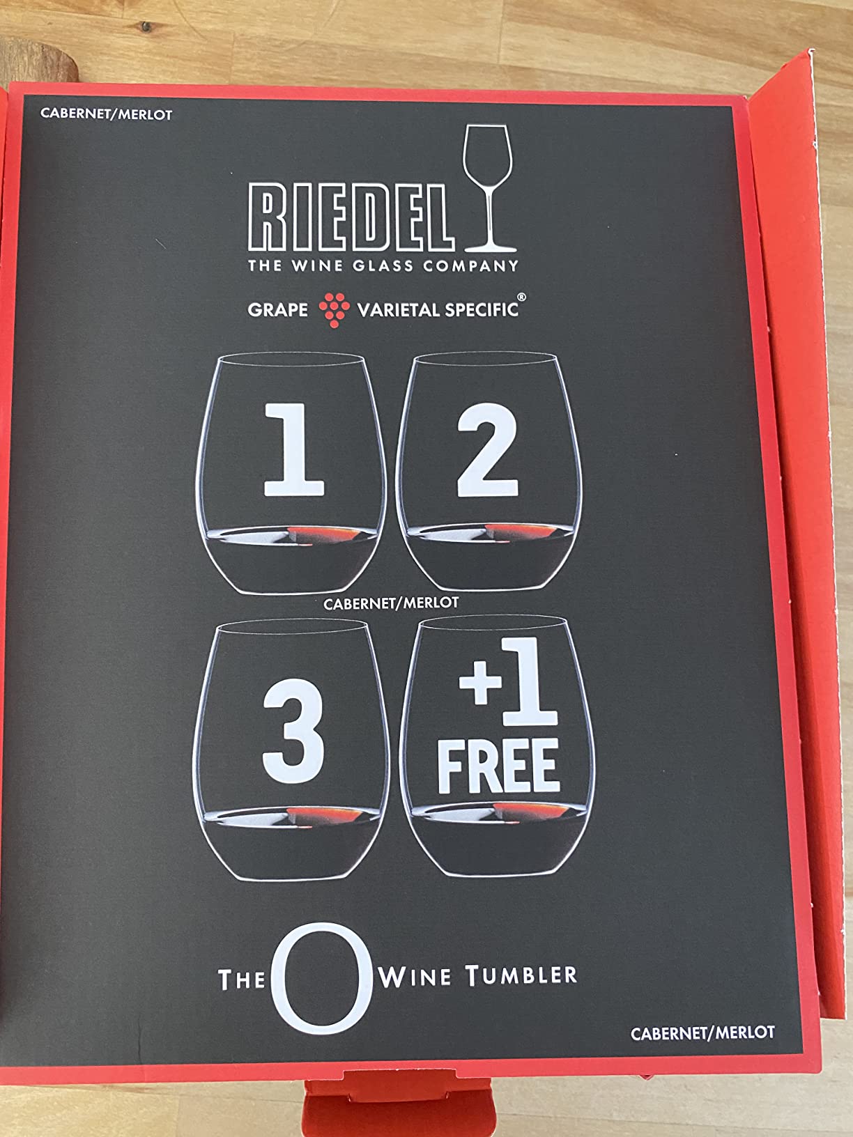 Riedel O Wine Tumbler Cabernet/Merlot Glass, Set of 4 customer photo 2