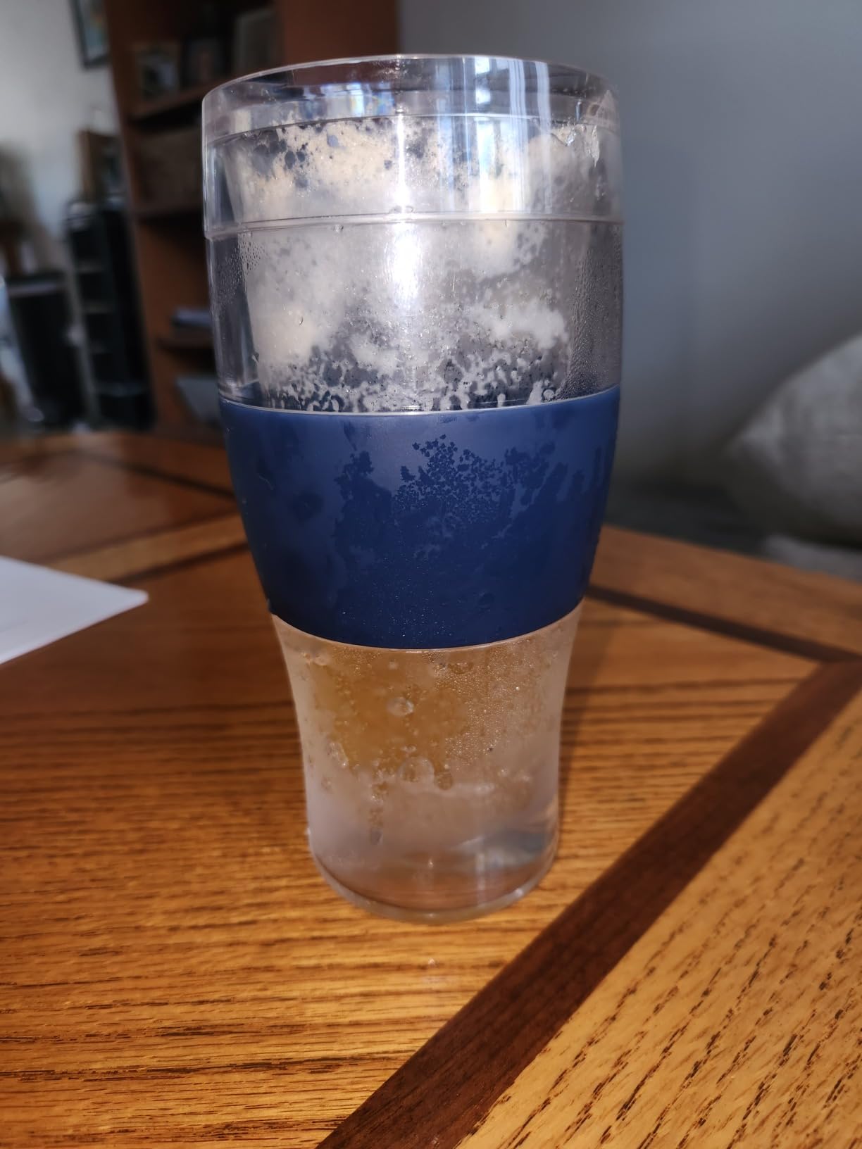 Host Freeze Beer Glasses, Freezable Beer Gifts for Men, Double Wall Insulated Pint Set, Tumbler for Cold Drinks, 16, Set of 2, Gray customer photo 2
