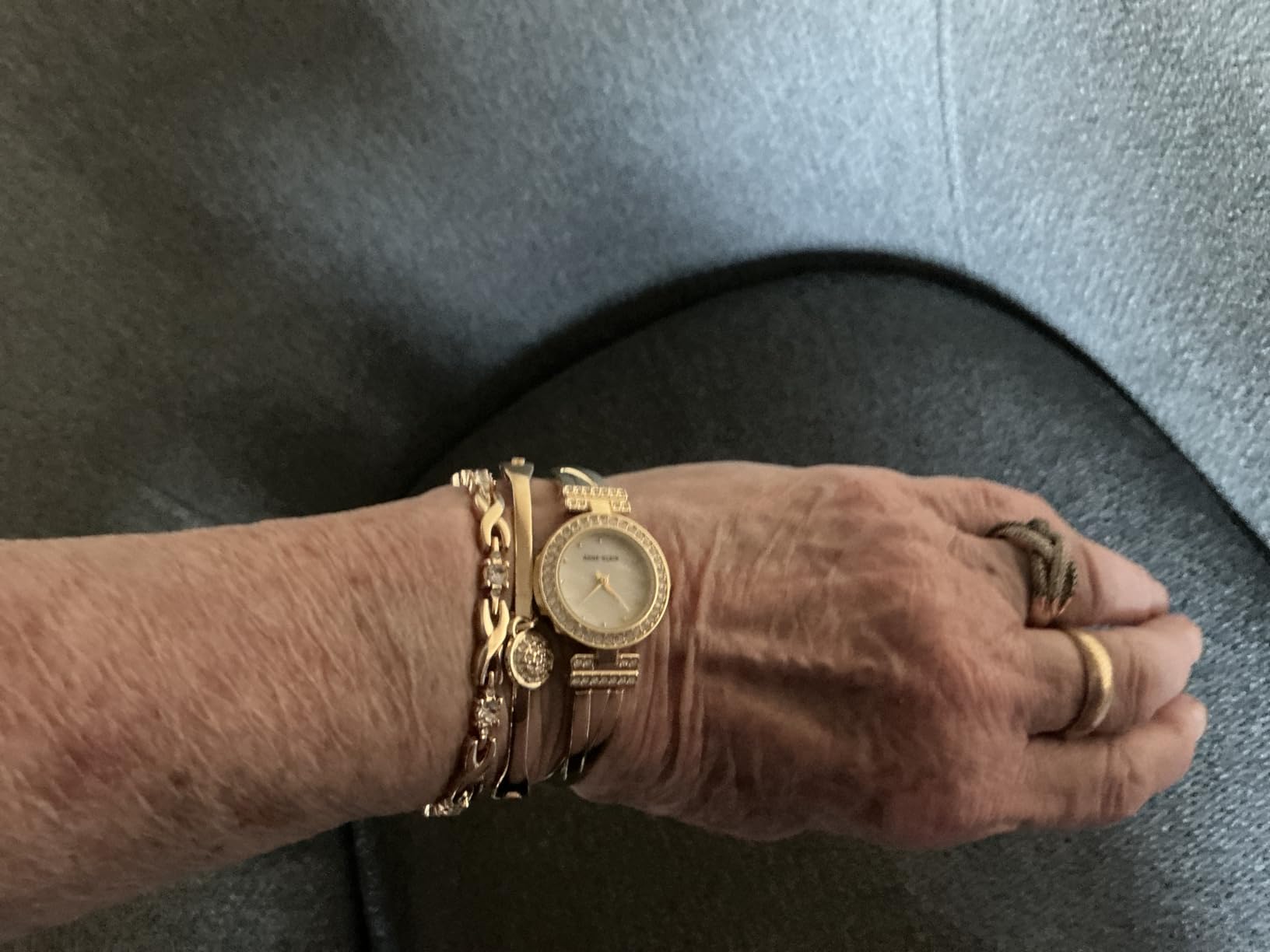 Anne Klein Women's Premium Crystal Accented Bangle Watch and Bracelet Set customer photo 1