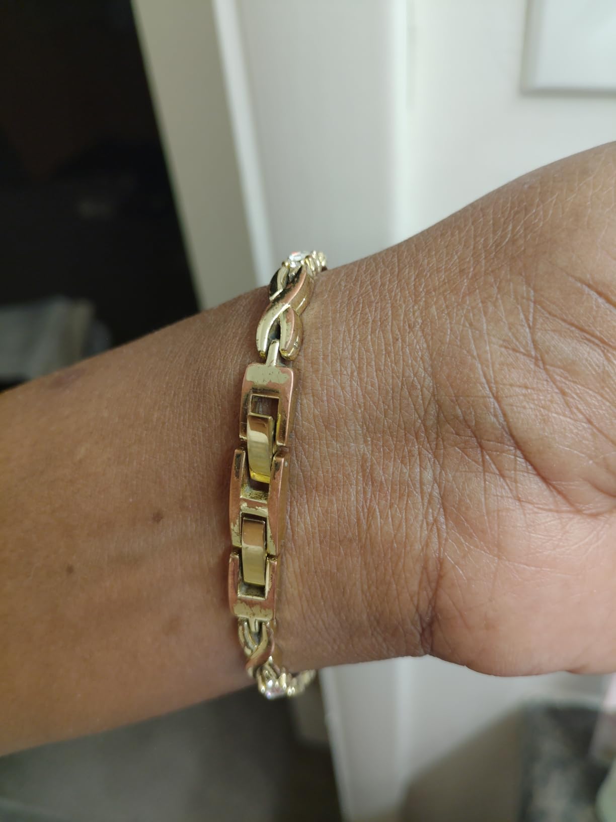 Anne Klein Women's Premium Crystal Accented Bangle Watch and Bracelet Set customer photo 2